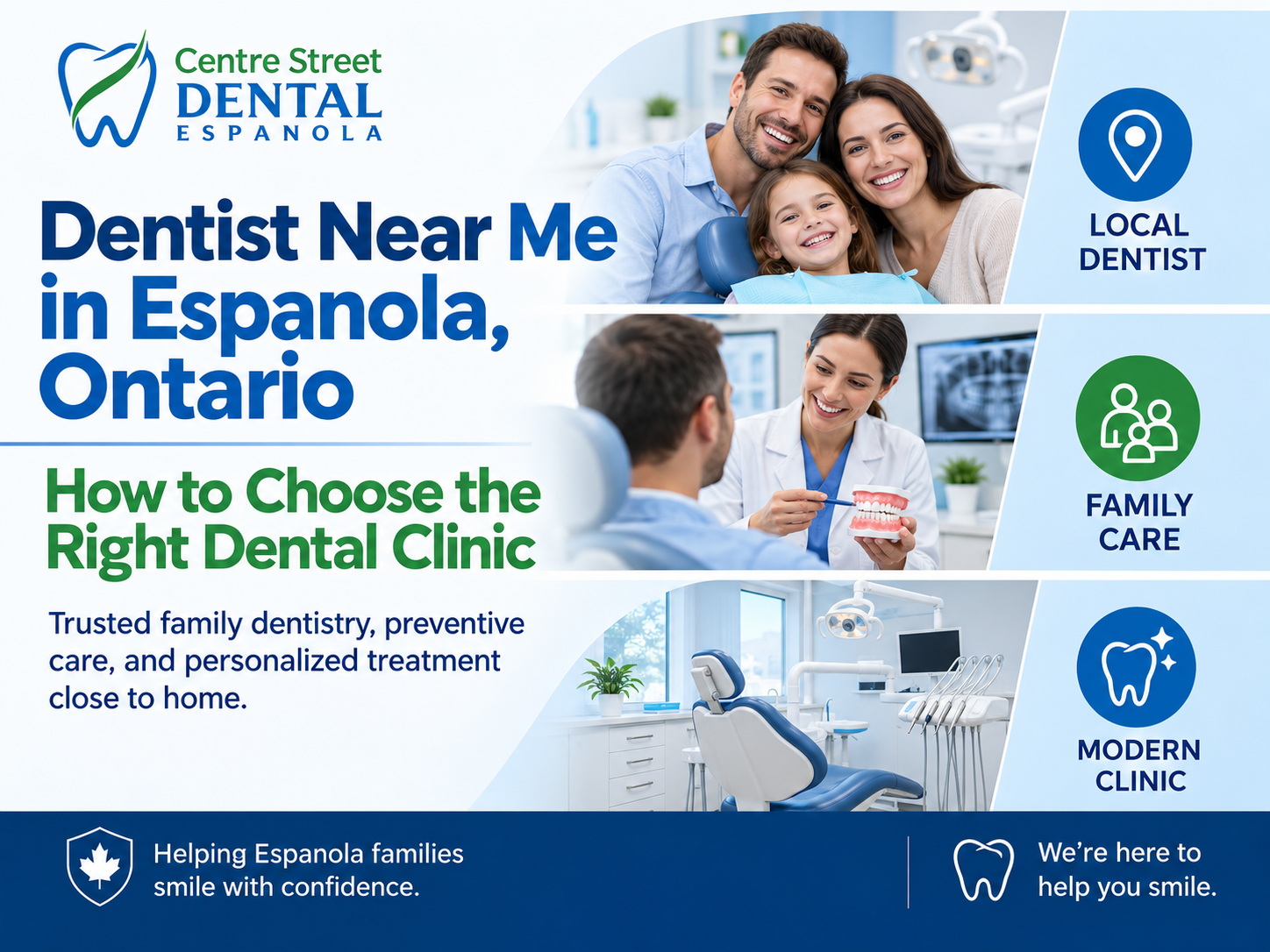Dentist Near Me in Espanola, Ontario | Choose Centre Street Dental